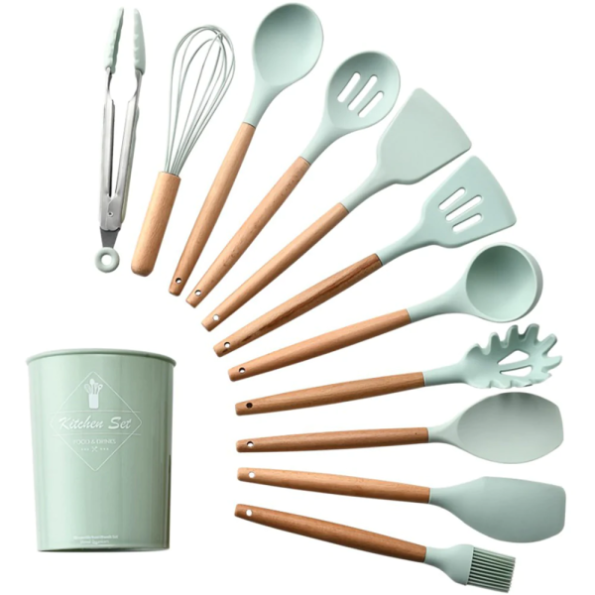 12pcs-silicone-kitchenware-cooking-utensils-set