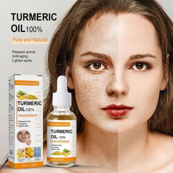 Freckle Serum Whitening Dark Spots Organic Turmeric Oils