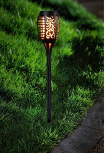 Solar Torch Lights With Flickering Flames