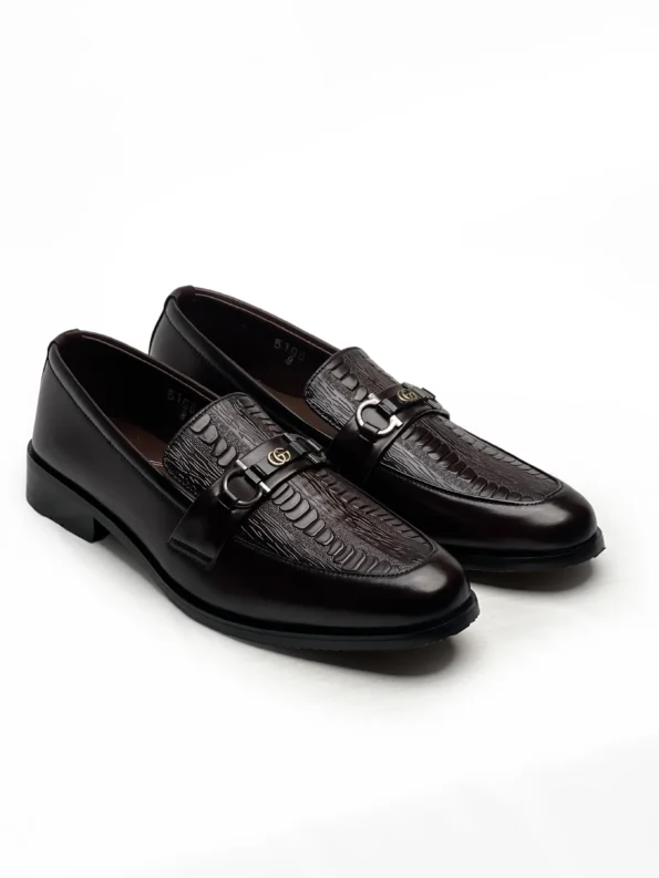 Gucci Mustered Leather Men Shoes